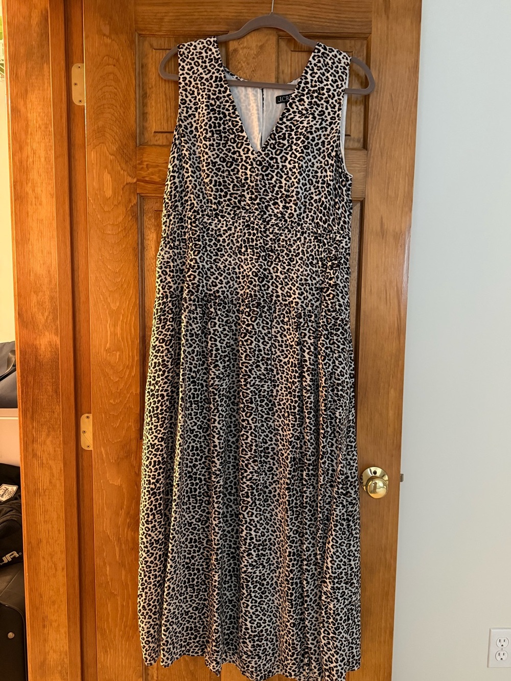 J Crew leopard dress